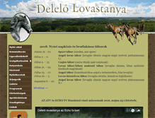 Tablet Screenshot of delelo-lovastanya.com